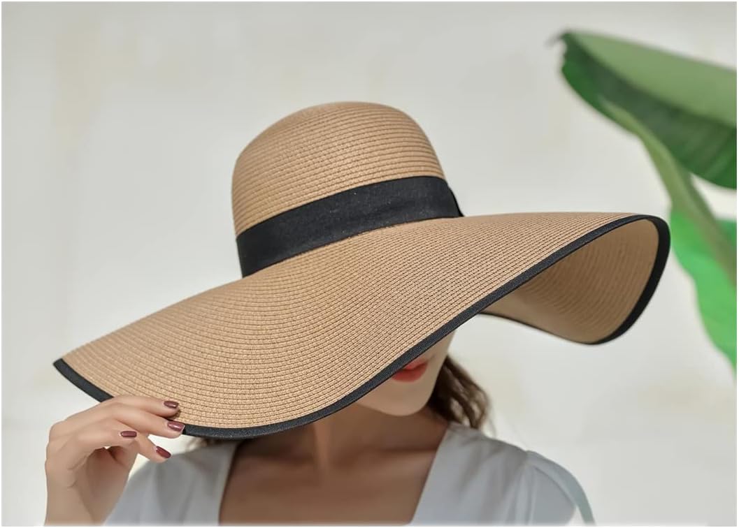 Wide Brim Straw Sun Hat 