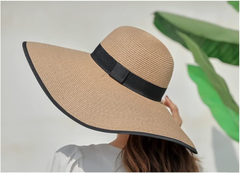 Wide Brim Straw Sun Hat 