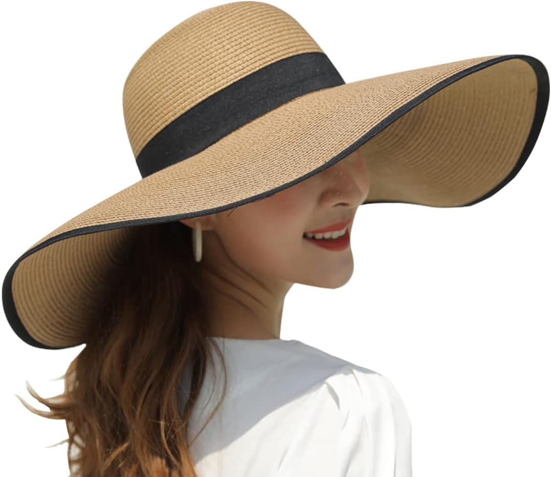 Wide Brim Straw Sun Hat 