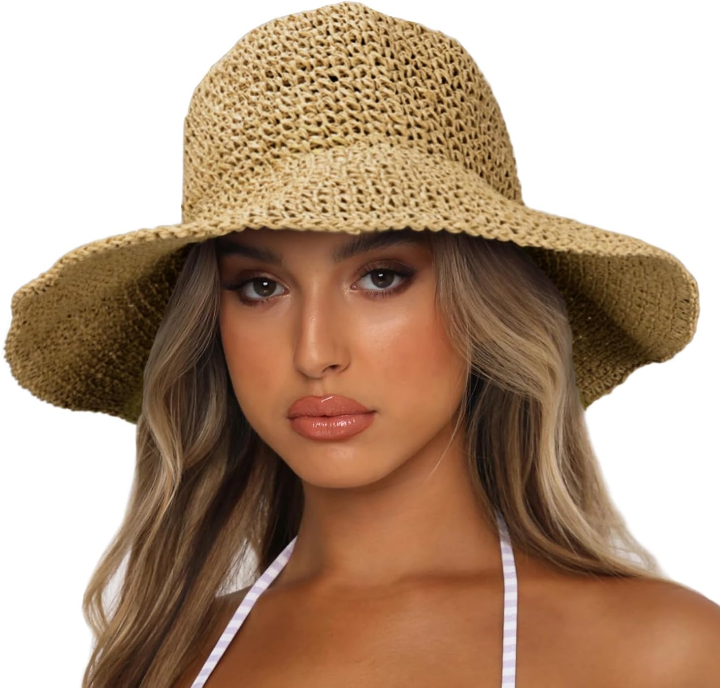  Wide Brim Summer Beach Hat UPF50+