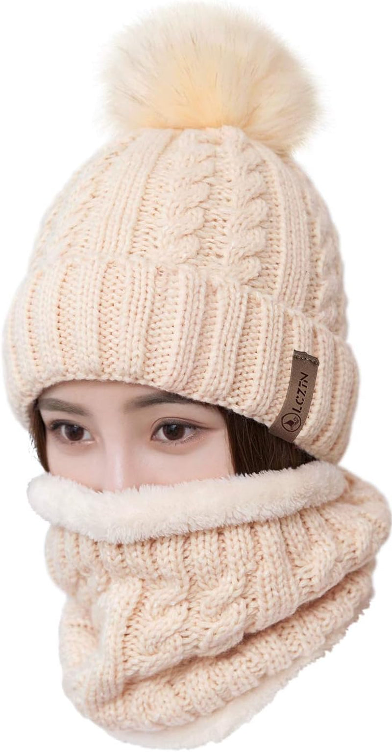 Ultra Cozy Pom Beanie & Scarf Set 